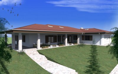 Proiect casa Parter cu 4 dormitoare si garaj ptr 2 masini- Dumbravita